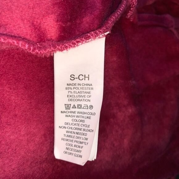 Kate Spade Sparkle And Shine Velour Sweatshirt S - Picture 2 of 8